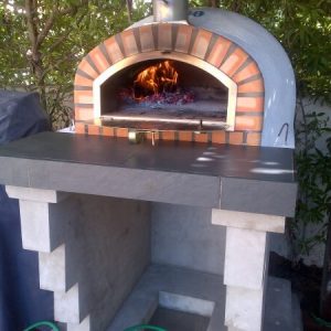 image of wood fired pizza oven