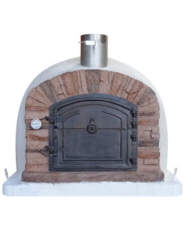 image of wood-fired-pizza-oven-ventura-red-al-90cm