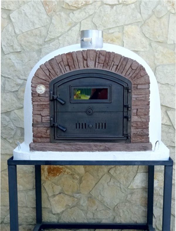 image of wood-fired-pizza-oven-ventura-red